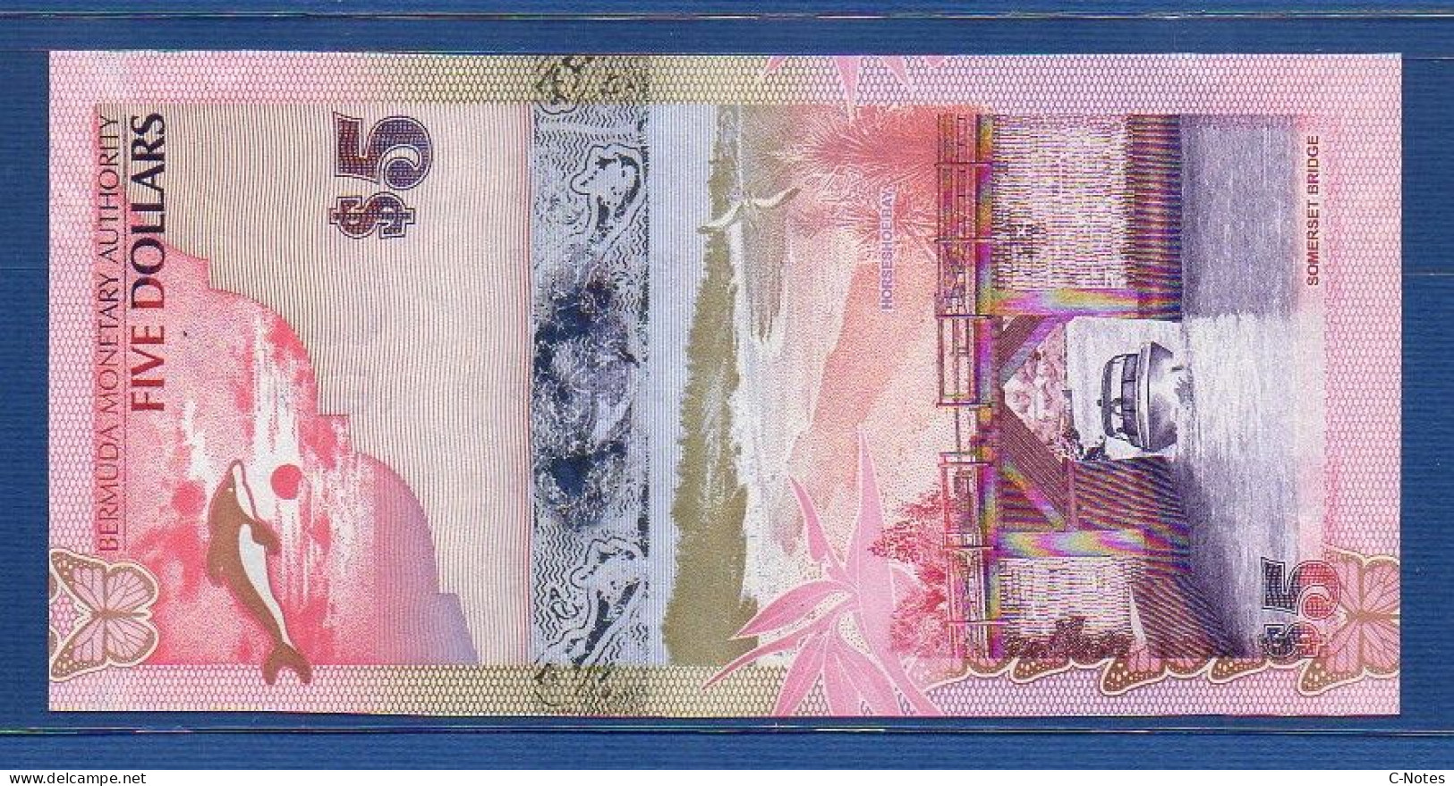 BERMUDA - P.58a – 5 Dollars 2009 UNC, S/n "Bermuda Onion" 048285 - Bermudes