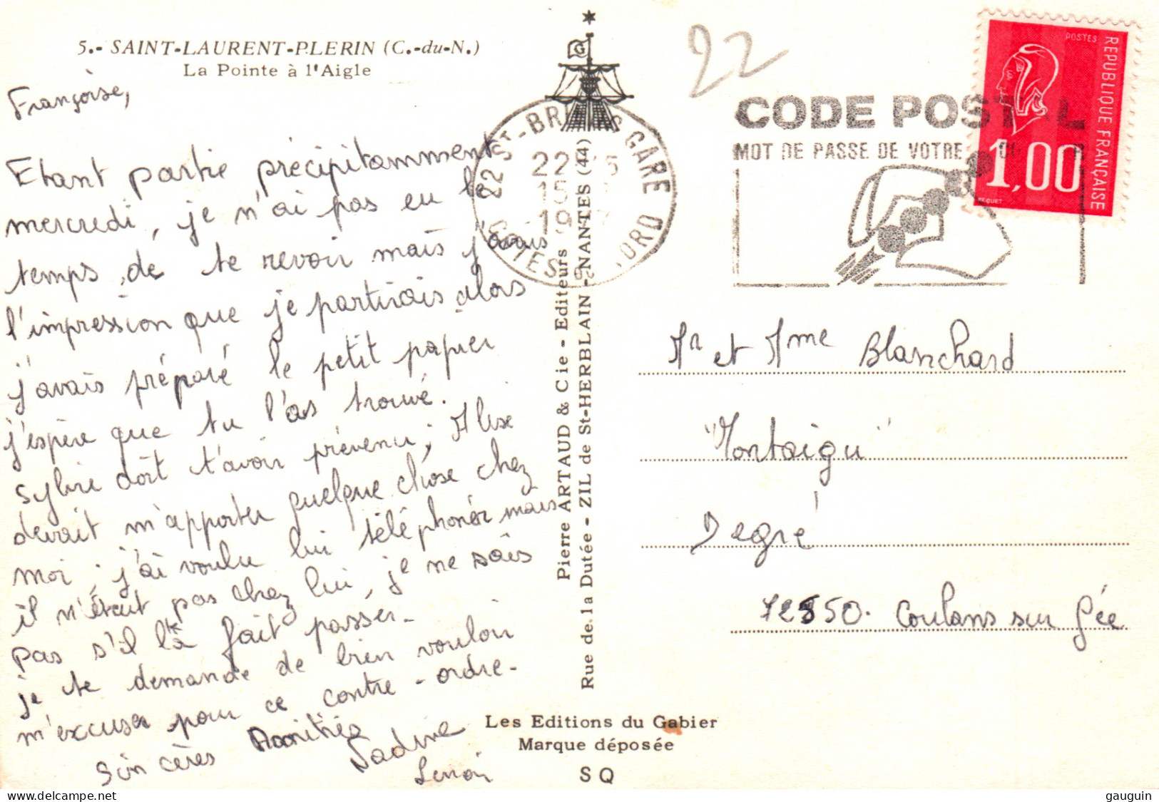 CPM - PLÉRIN / St Laurent De La Mer - La Pointe à L'Aigle - Edition Artaud - Plérin / Saint-Laurent-de-la-Mer