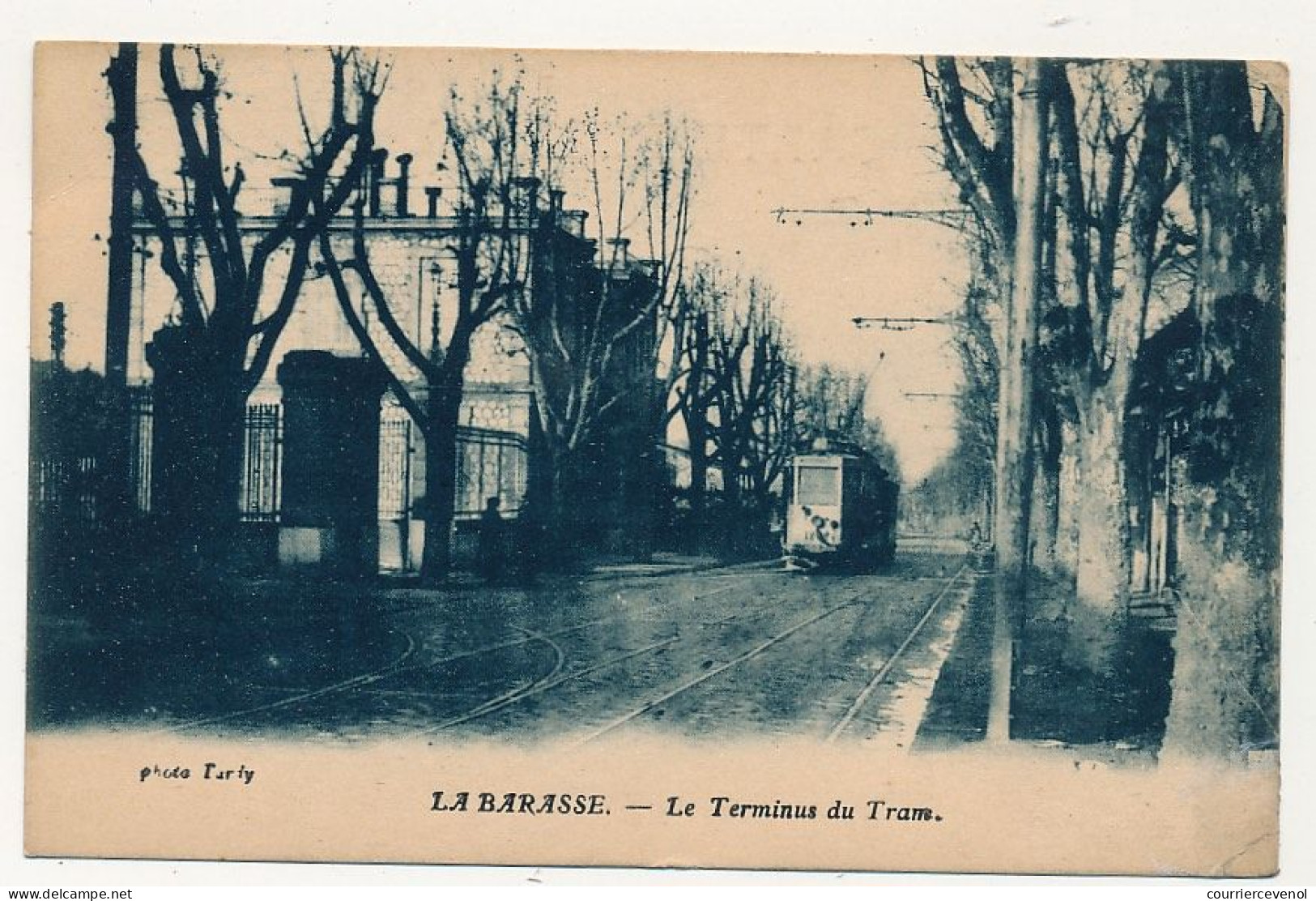 CPA - MARSEILLE (B Du R) - La Barasse - Le Terminus Du Tram - Saint Marcel, La Barasse, St Menet