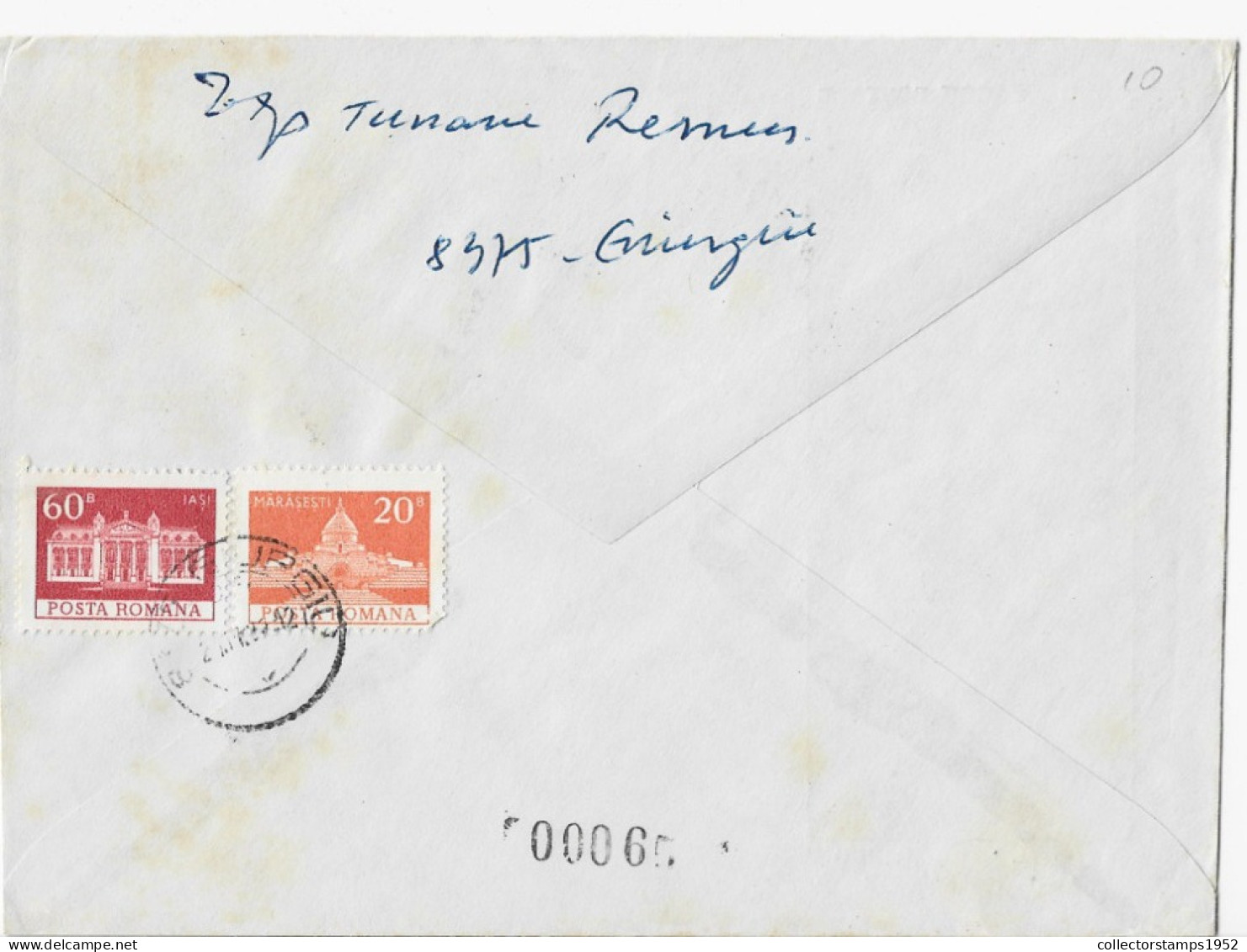 POSTAL MARK DAY ,EXOFIL CLOCK TOWER ,1982 GIURGIU,SPECIAL COVER ROMANIA - Lettres & Documents