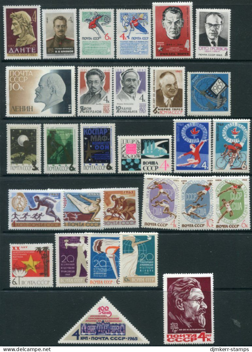 SOVIET UNION 1965 Nineteen  Commemorative Issues (29 Stamps)  MNH / **. - Nuovi