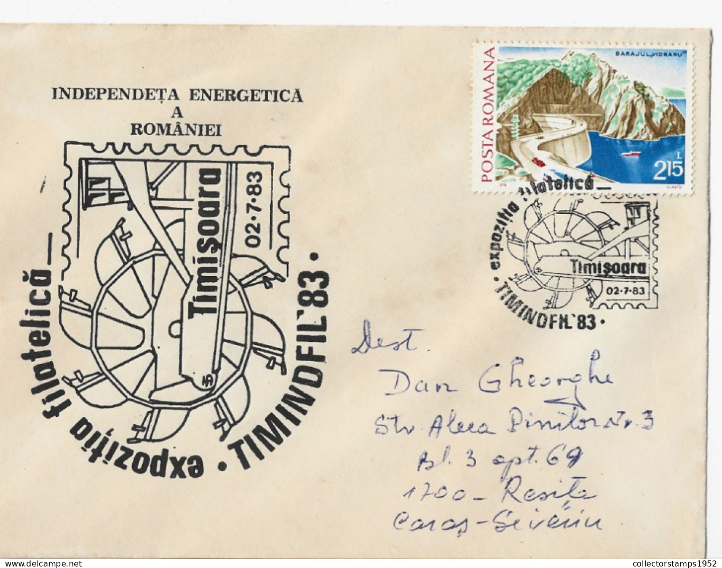 INDEPENDENT ,ENERGY TIMISOARA  1983 SPECIAL COVER ROMANIA - Cartas & Documentos