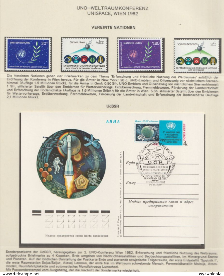 A 233) Raumfahrt 1982: UNO-Weltraum-Konferenz UNISPACE Wien (Ungarn 3557-53 B) - Sammlungen