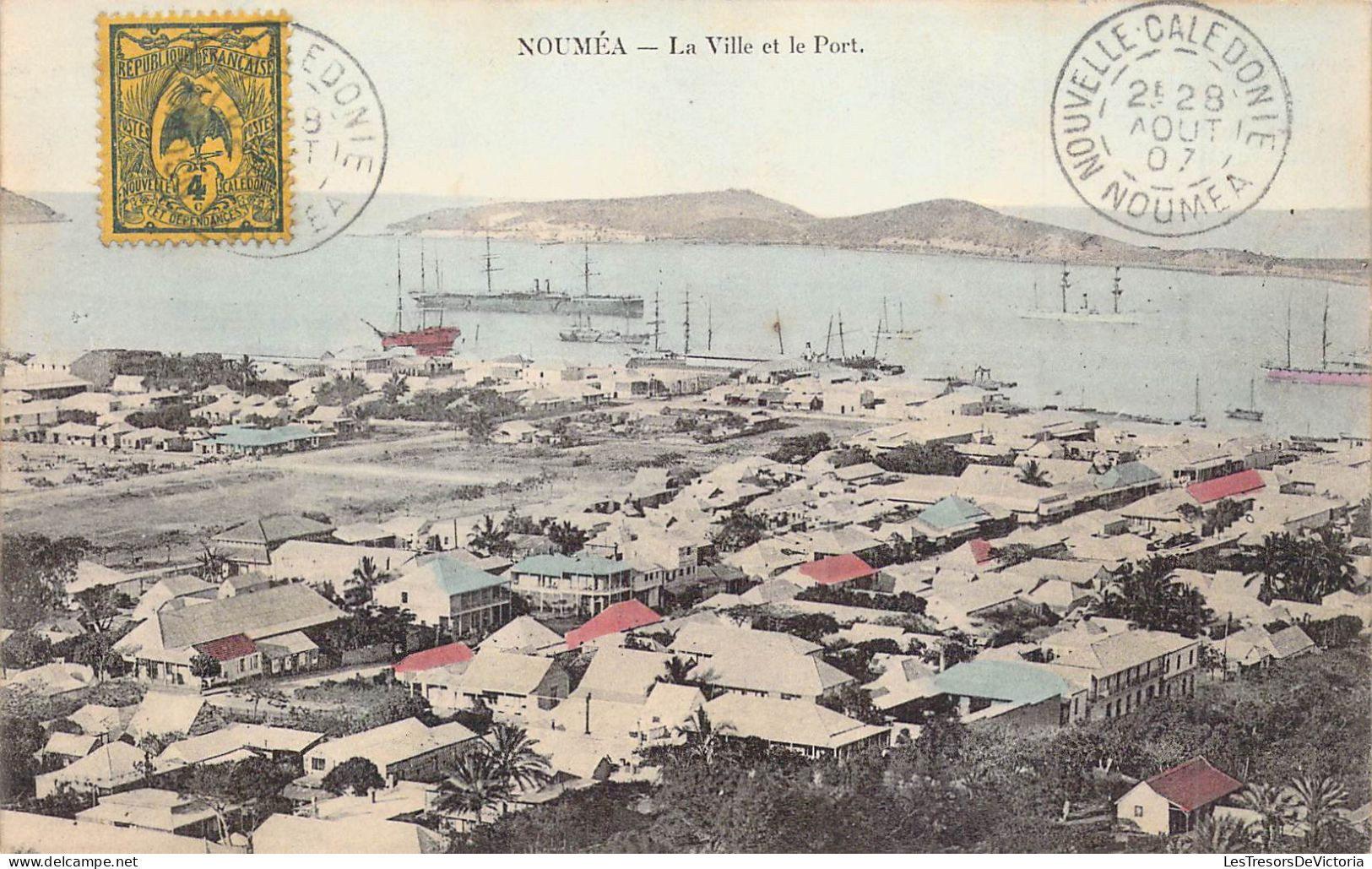 FRANCE - NOUVELLE CALEDONIE - La Ville Et Le Port - Carte Postale Ancienne - Nouvelle Calédonie