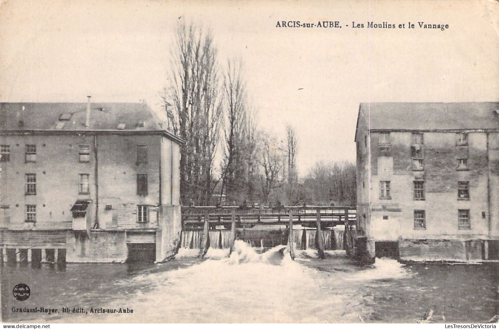 FRANCE - 10 - ARCIS SUR AUBE - Les Moulins Et Le Vannage - Carte Postale Ancienne - Arcis Sur Aube
