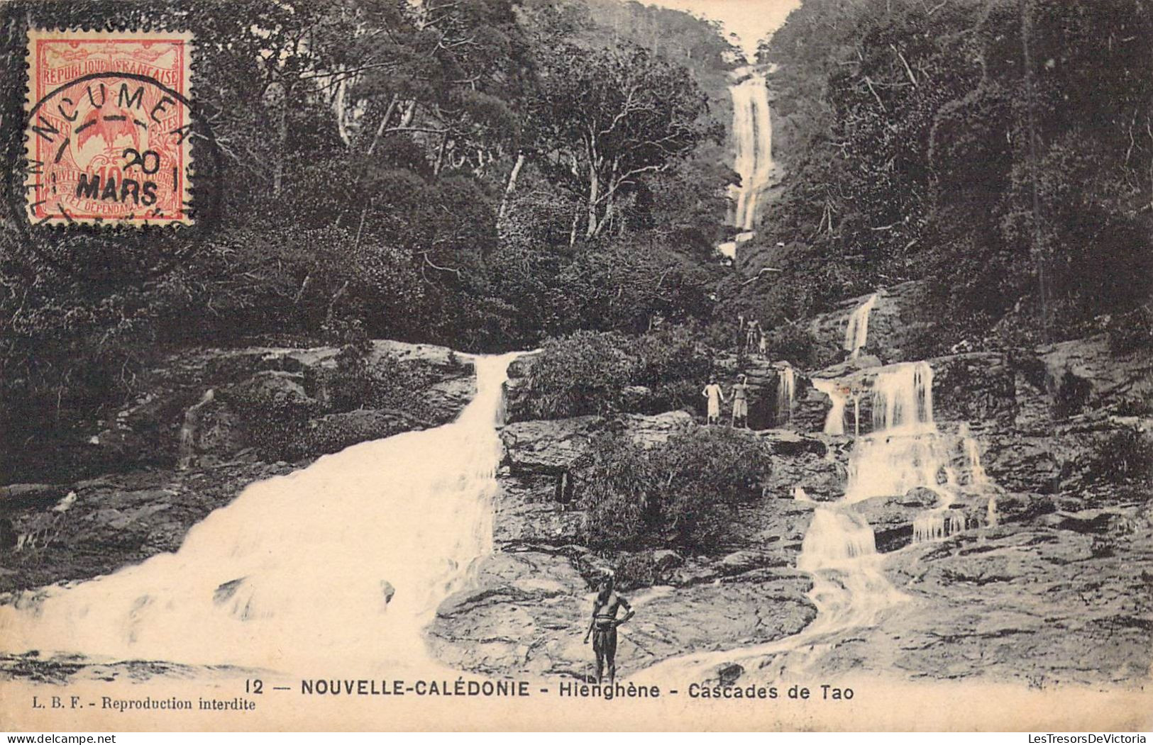 FRANCE - NOUVELLE CALEDONIE - Hienghène - Cascades De Tao - Carte Postale Ancienne - Nouvelle Calédonie