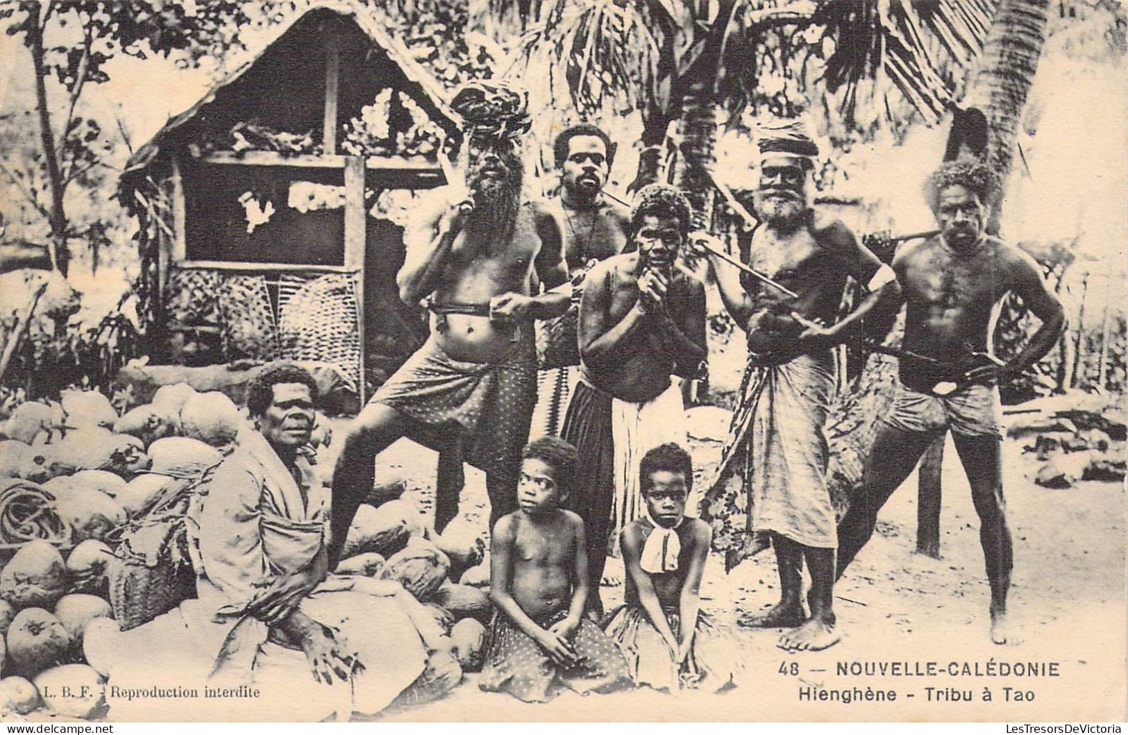 FRANCE - NOUVELLE CALEDONIE - Hienghène - Tribu à Tao - Carte Postale Ancienne - Nouvelle Calédonie