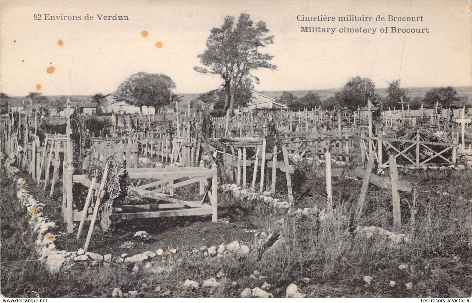 FRANCE - 55 - Environs De Verdun - Cimetière Militaire De Brocourt - Carte Postale Ancienne - Verdun