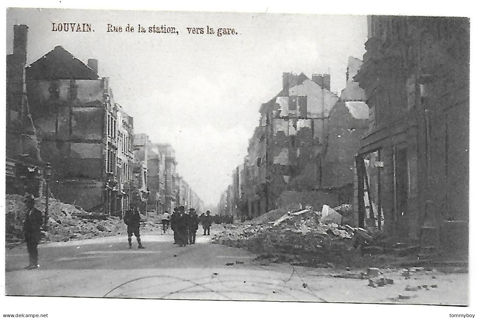 CPA Louvain, Rue De La Station, Vers La Gare - Leuven