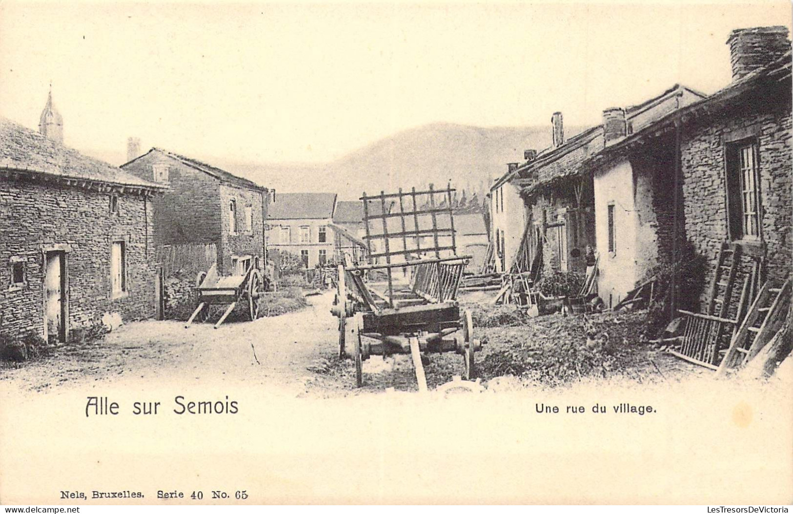 BELGIQUE - ALLE SUR SEMOIS - Une Rue Du Village - Edit Nels Bruxelles - Carte Postale Ancienne - Vresse-sur-Semois