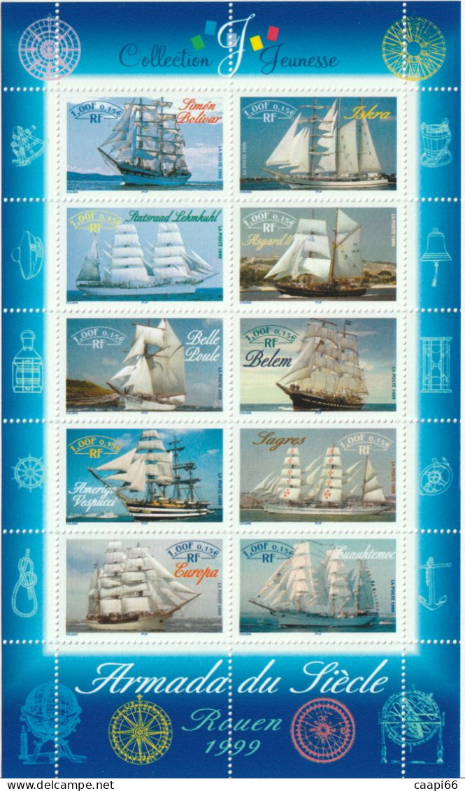 FRANCE 1999 Bloc / Feuillet F25 ** Armada Du Siècle, BF25 - Neufs