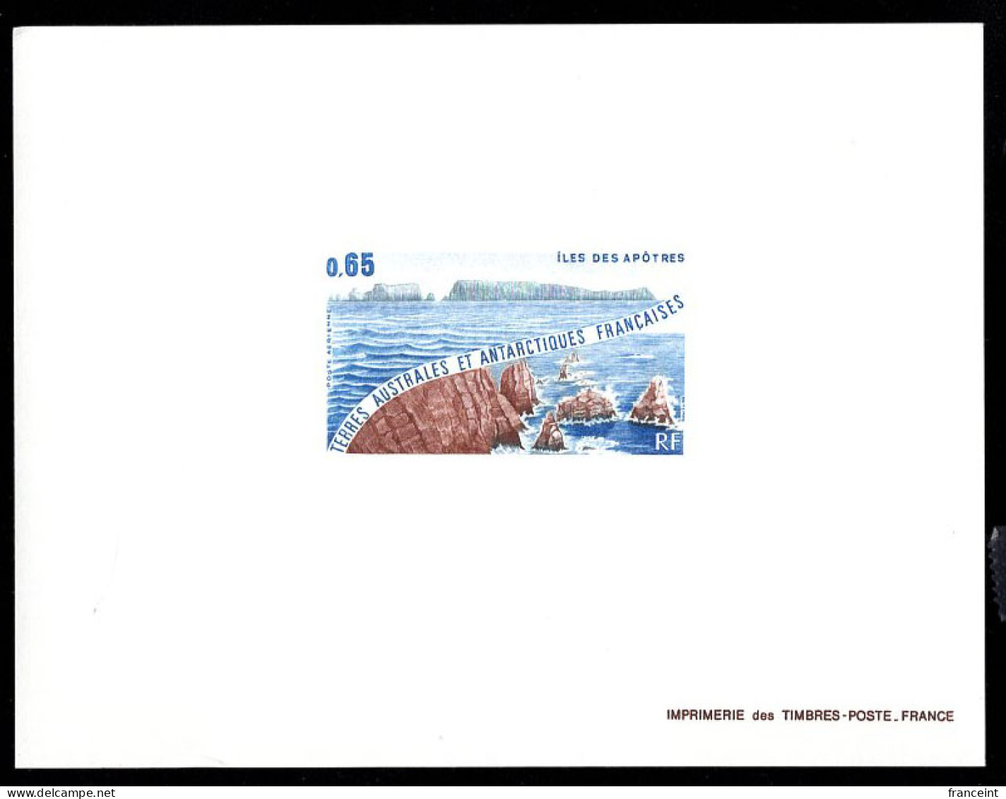 F.S.A.T.(1983) Apostle Islands. Deluxe Sheet. Scott No C72, Yvert No PA73. - Imperforates, Proofs & Errors