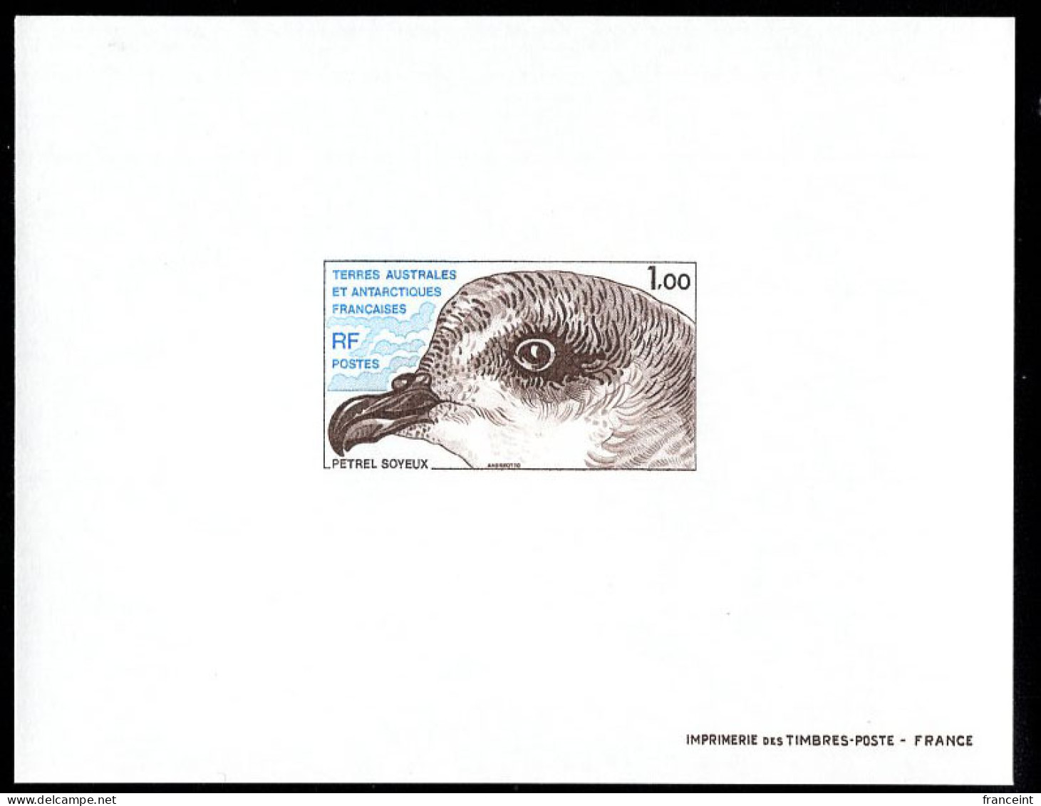 F.S.A.T.(1979) Stormy Petrel. Deluxe Sheet. Scott No 83, Yvert No 82 - Imperforates, Proofs & Errors