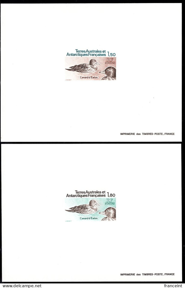 F.S.A.T.(1982) Ducks. Set Of 2 Deluxe Sheets. Scott Nos 101-2, Yvert Nos 97-8. - Imperforates, Proofs & Errors