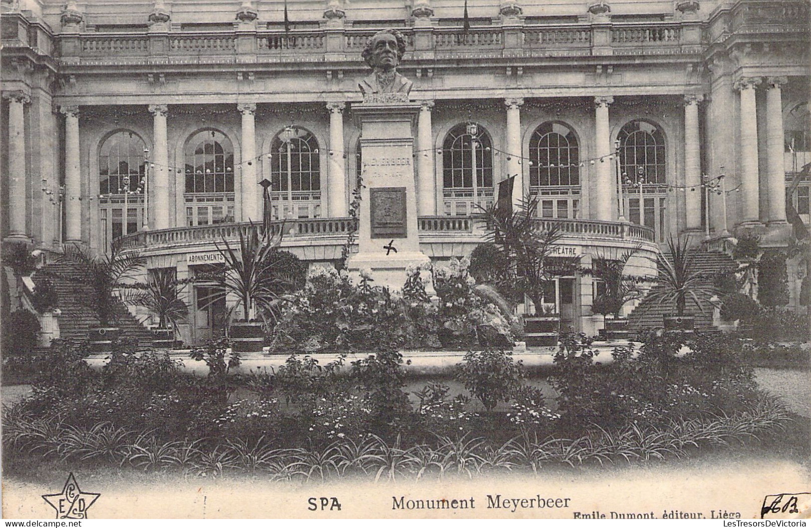 BELGIQUE - SPA - Monument Meyerbeer - Carte Postale Ancienne - Spa