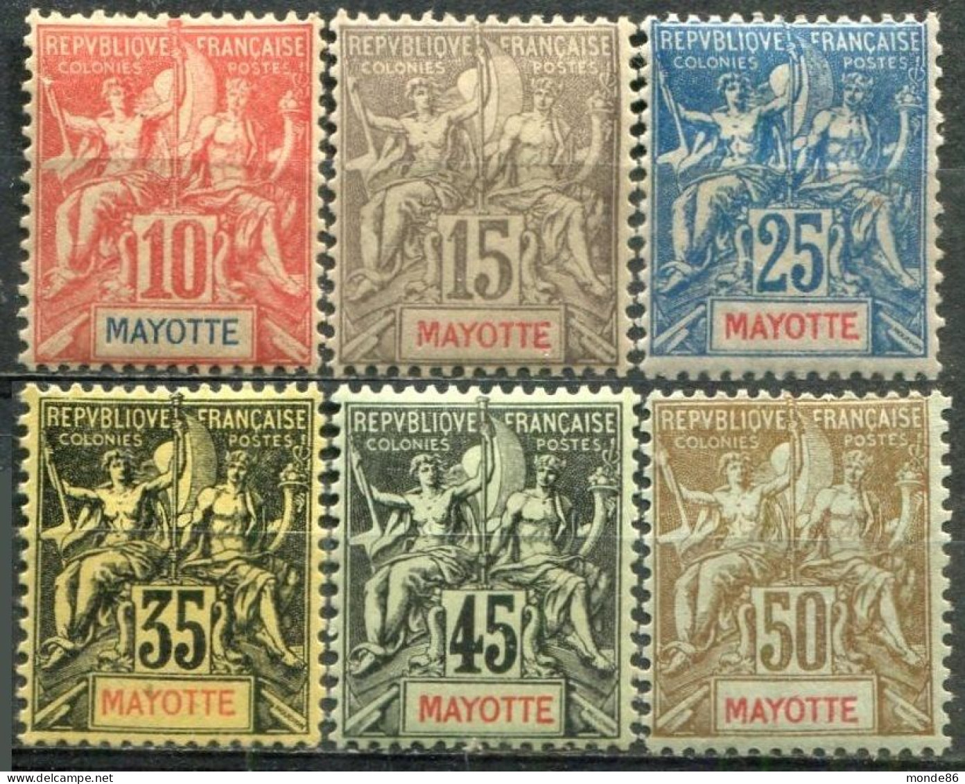 MAYOTTE - Y&T  N° 15-20 *...très Frais - Unused Stamps