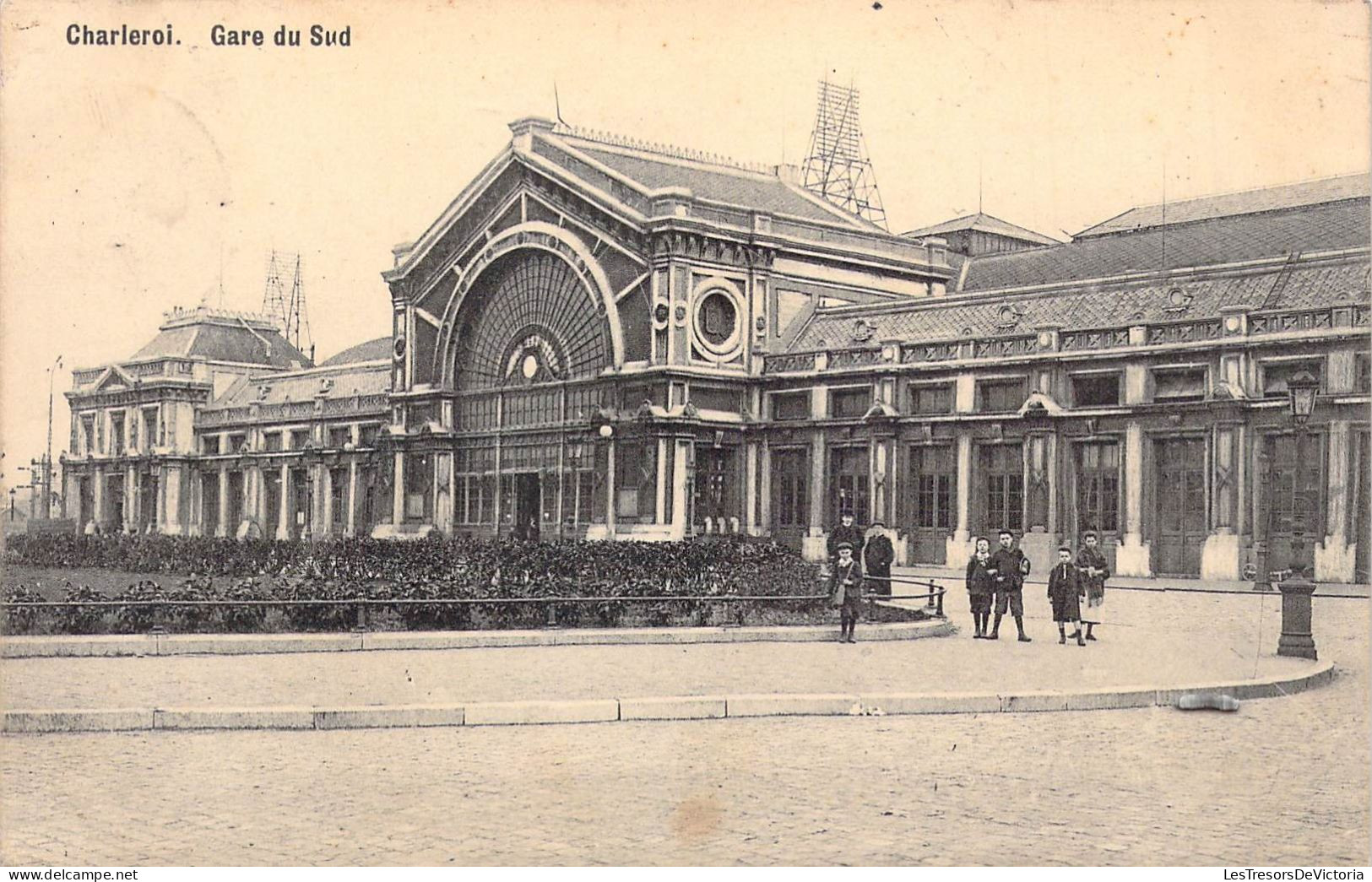 BELGIQUE - CHARLEROI - Gare Du Sud - Edit Fernez Dethier - Carte Postale Ancienne - Charleroi