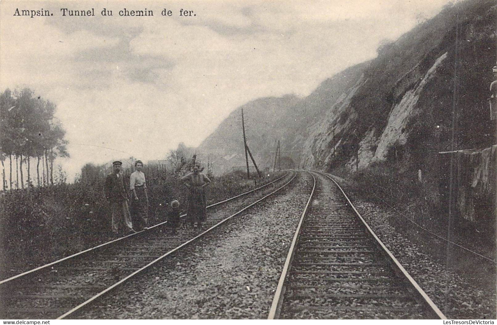 BELGIQUE - AMPSIN - Tunnel Du Chemin De Fer - Edition H Ferrière - Carte Postale Ancienne - Amay