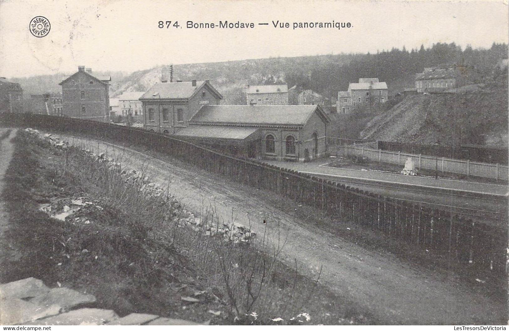 BELGIQUE - BONNE MODAVE - Vue Panoramique - Carte Postale Ancienne - Modave