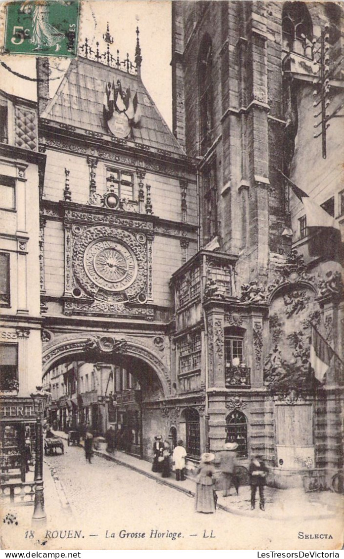 FRANCE - 76 - ROUEN - La Grosse Horloge - Carte Postale Ancienne - Rouen