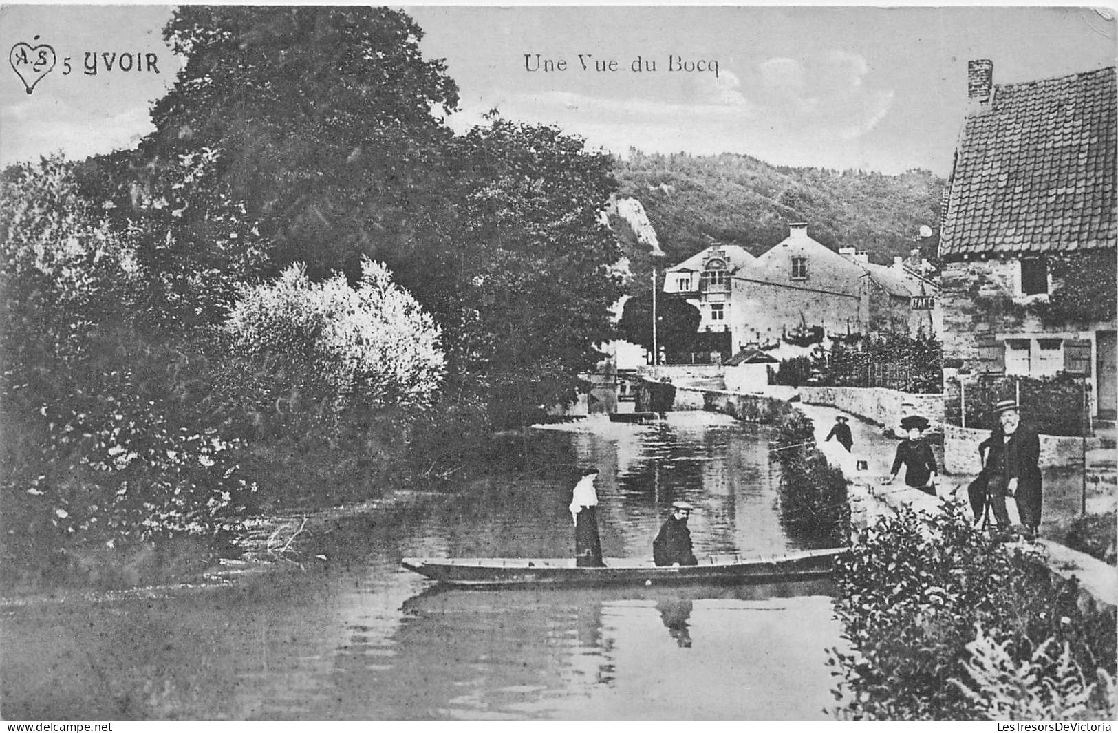 BELGIQUE - YVOIR - Une Vue Du Bocq - Carte Postale Ancienne - Yvoir