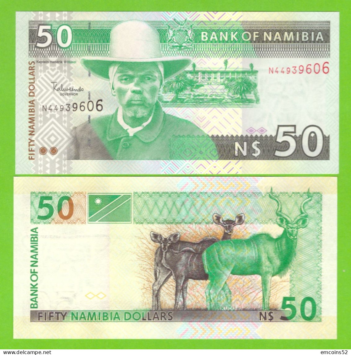 NAMIBIA 50 DOLLARS ND 2003 P-8 UNC - Namibia