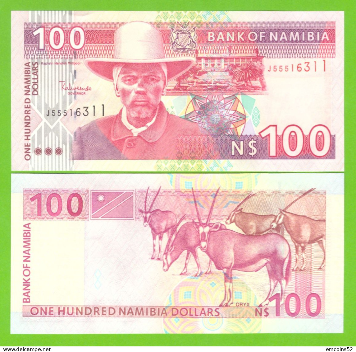 NAMIBIA100 DOLLARS ND 2003 P-9A UNC - Namibia