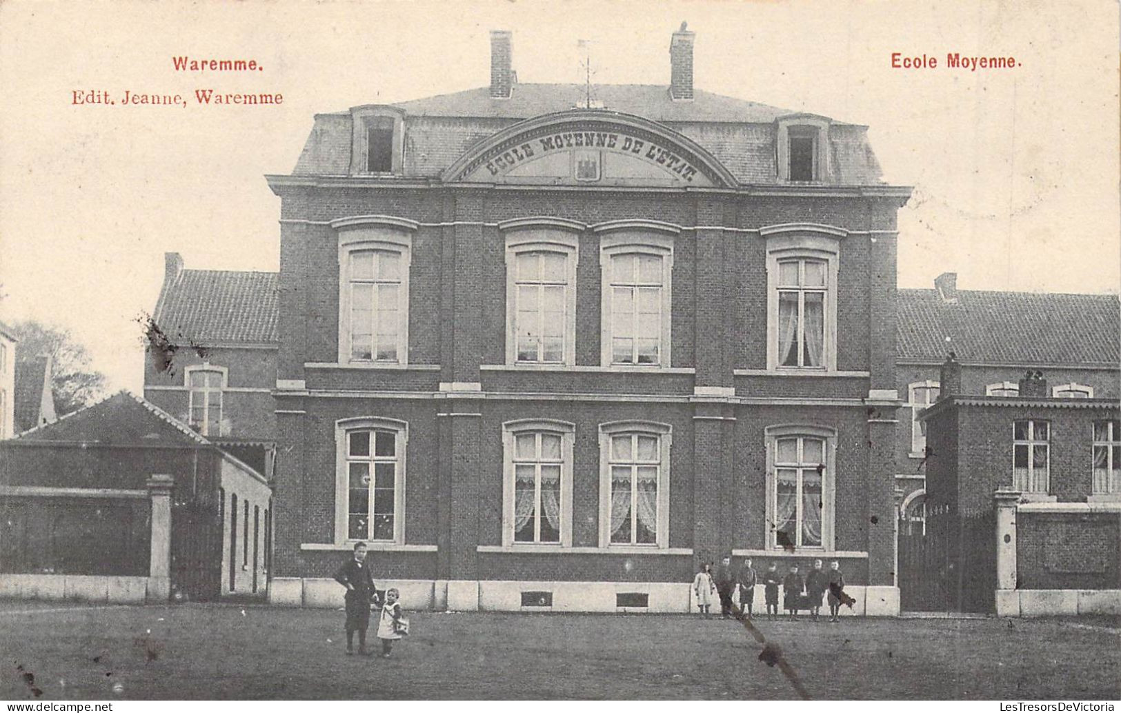 BELGIQUE - WAREMME - Ecole Moyenne - Edit Jeanne Waremme - Carte Postale Ancienne - Waremme