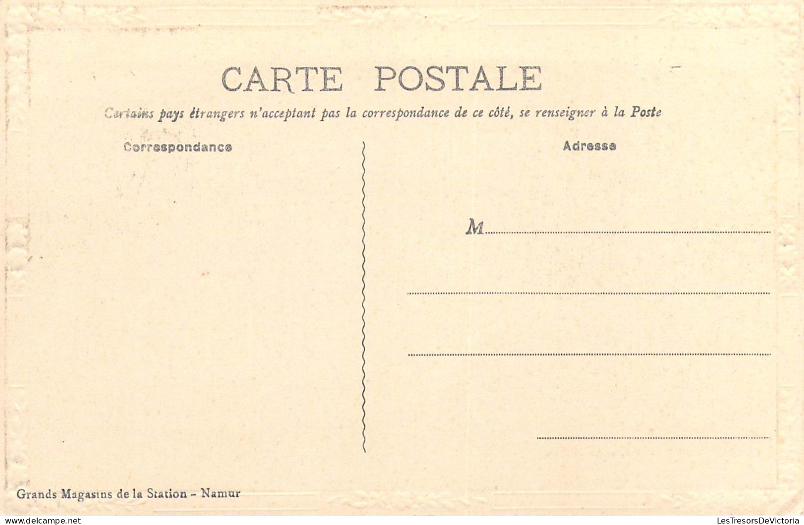 BELGIQUE - WAULSORT - Passage D'Eau - Cadre Relief - Carte Postale Ancienne - Other & Unclassified