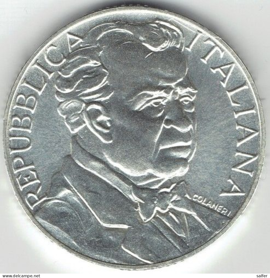 REPUBBLICA  1988   PIETRO MASCAGNI  Lire 1000 AG - Herdenking