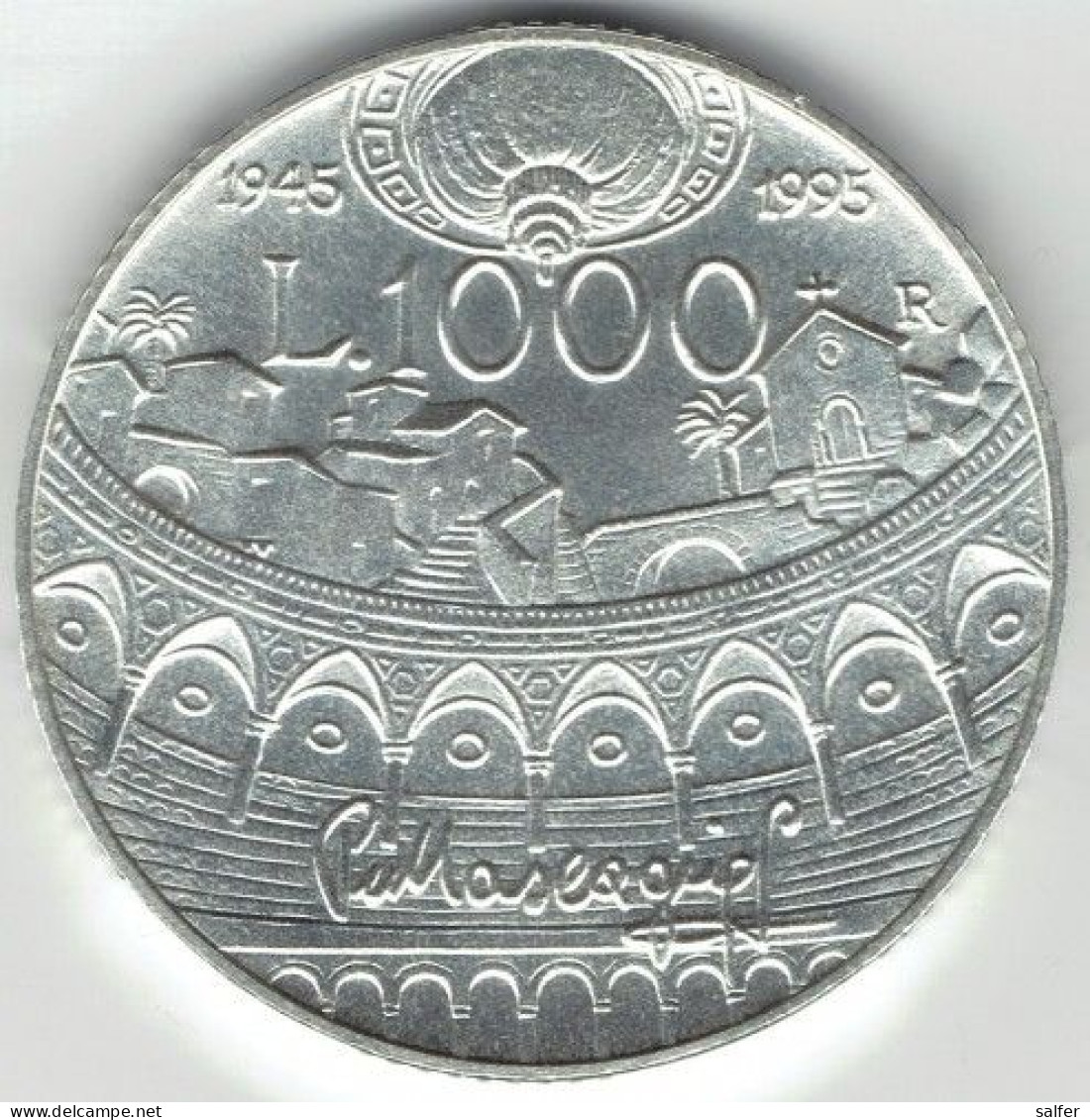 REPUBBLICA  1988   PIETRO MASCAGNI  Lire 1000 AG - Gedenkmünzen