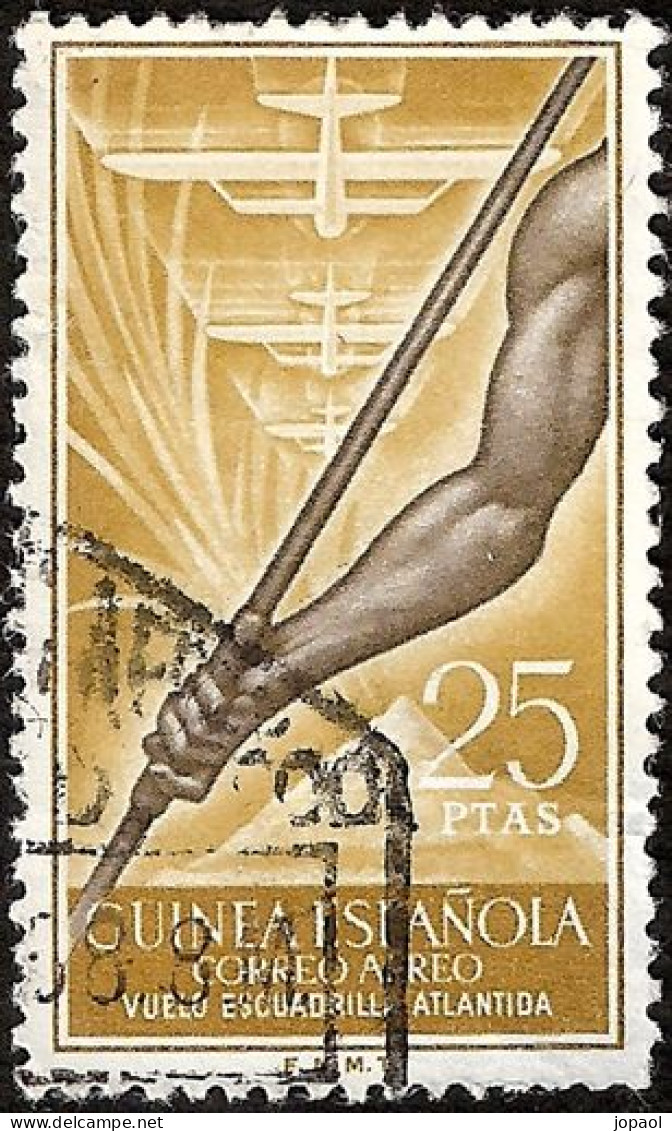 Vuelo Escuadrilla Atlántida. Correo Aéreo - Guinea Española, Año 1957 - Guinea Española