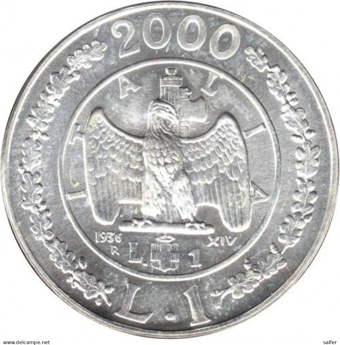 REPUBBLICA  2000  STORIA DELLA LIRA   Lire 1 AG - Herdenking