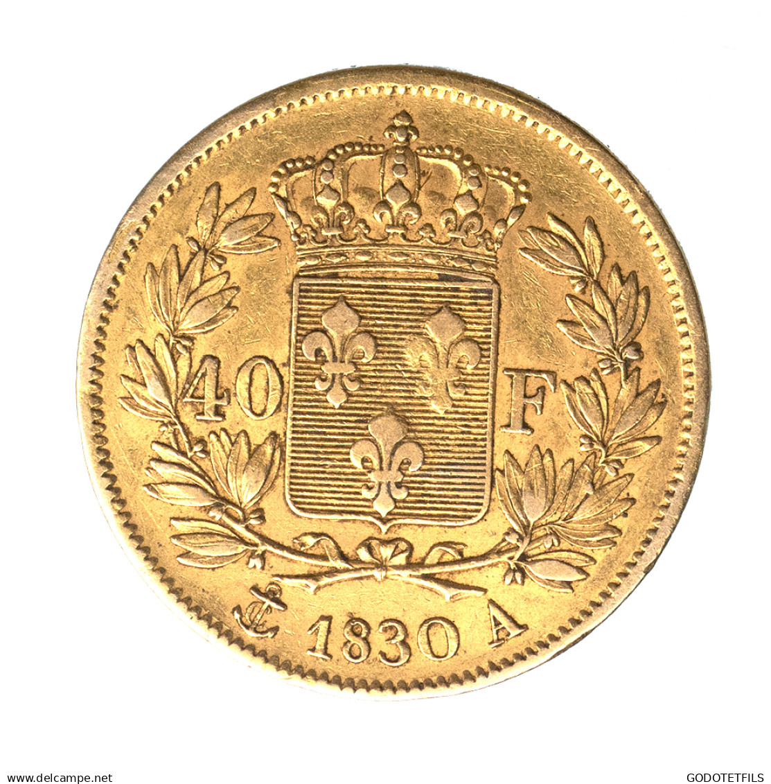 Charles X-40 Francs 1830 Paris - 40 Francs (or)