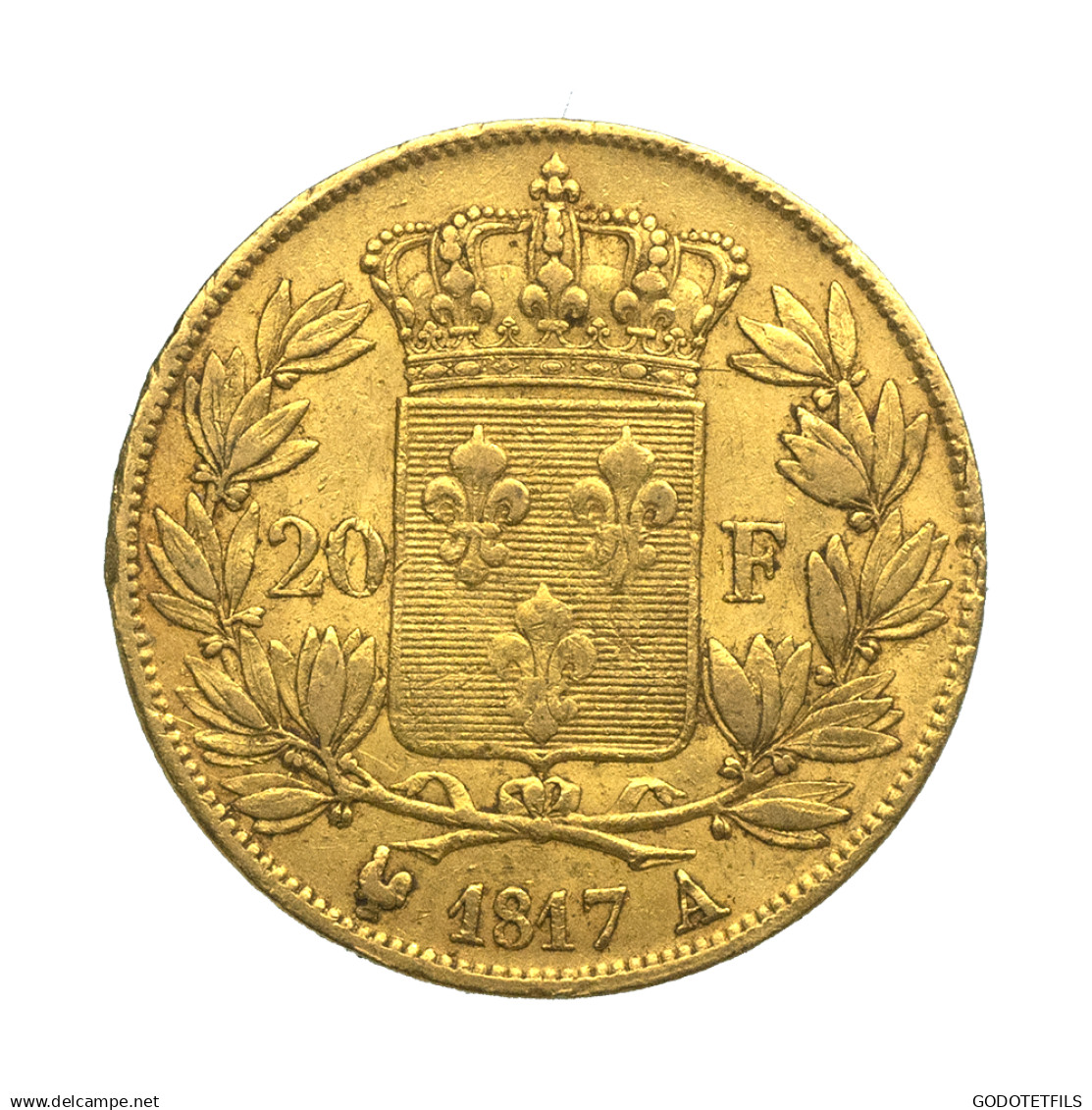 Louis XVIII-20 Francs 1817 Paris - 20 Francs (gold)