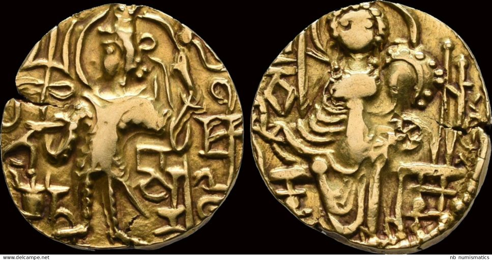 Kushan Kingdom Kipunada AV Dinar - Indische Münzen