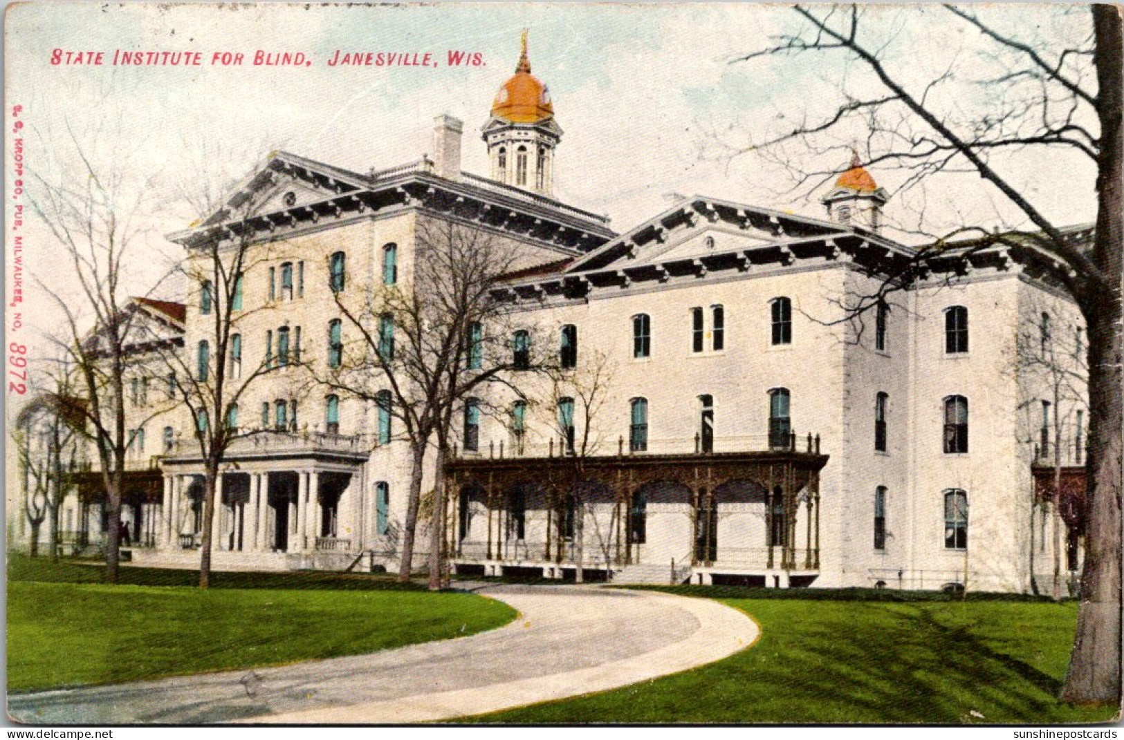 Wisconsin Janesville State Institute For Blind 1913 - Janesville