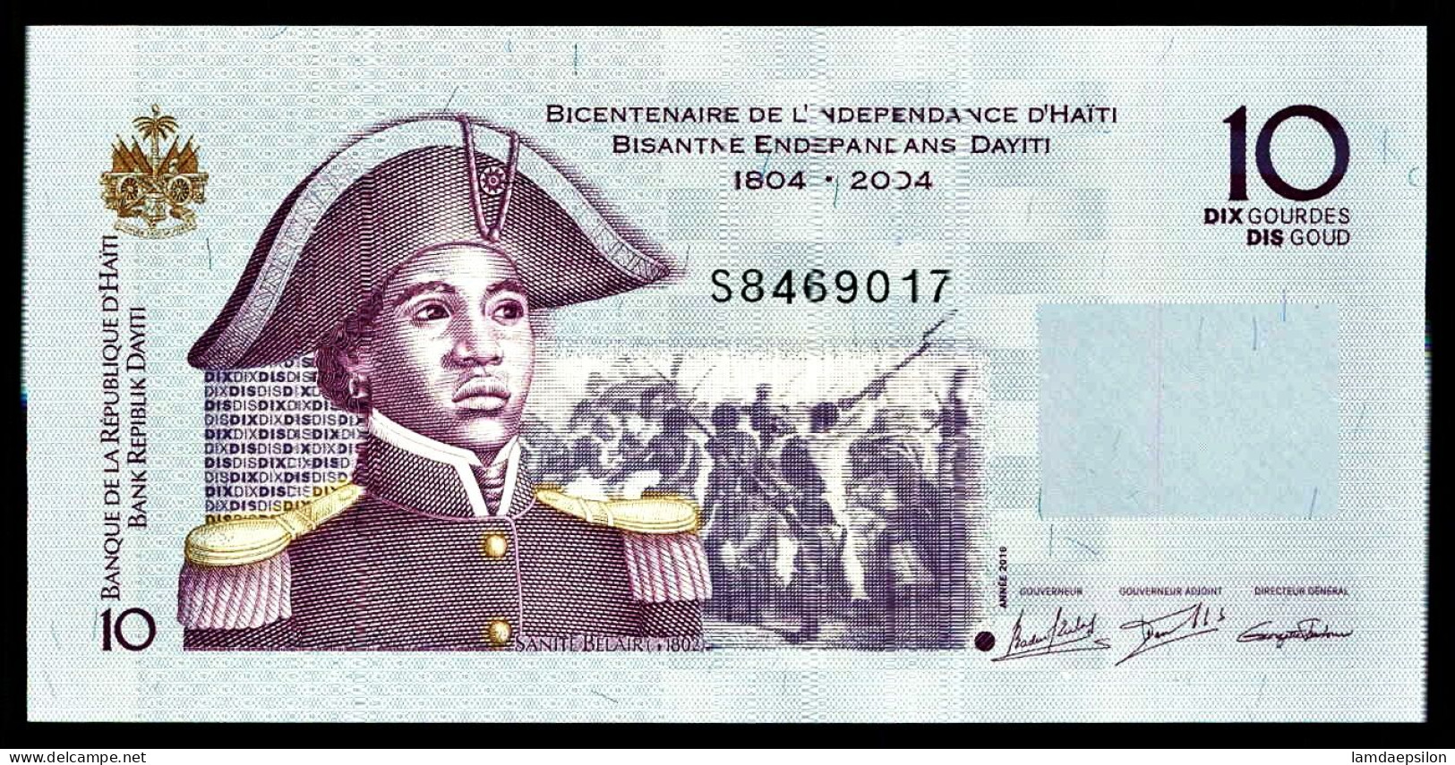 A8 HAITI  BILLETS DU MONDE   BANKNOTES  10 GOURDES 2010 - Haïti