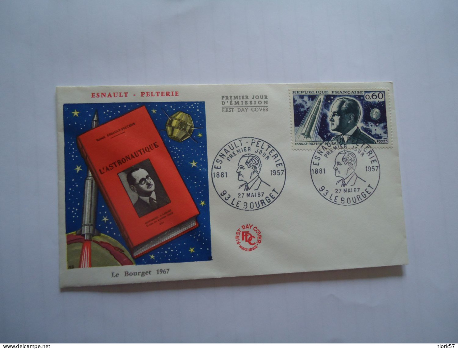 FRANCE  FDC   1967   SPACE - Other & Unclassified