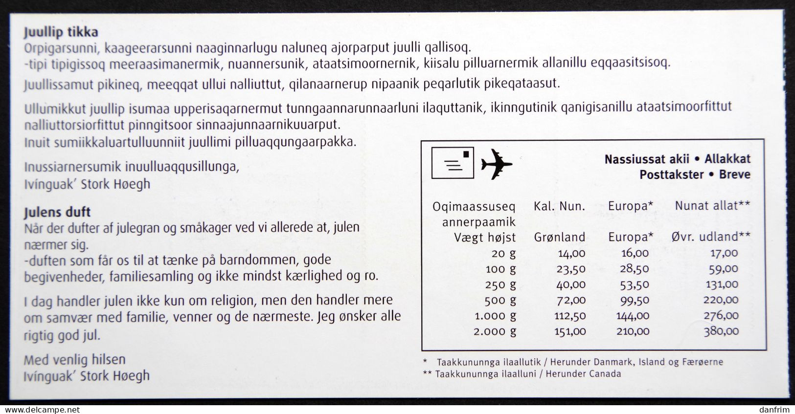 GREENLAND 2018   Minr.809-10  (lot MP) - Carnets