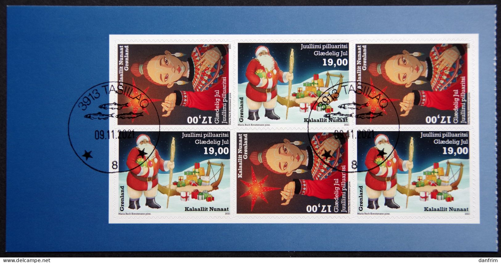 GREENLAND 2021 Christmas  (o)  (lot MP) - Libretti