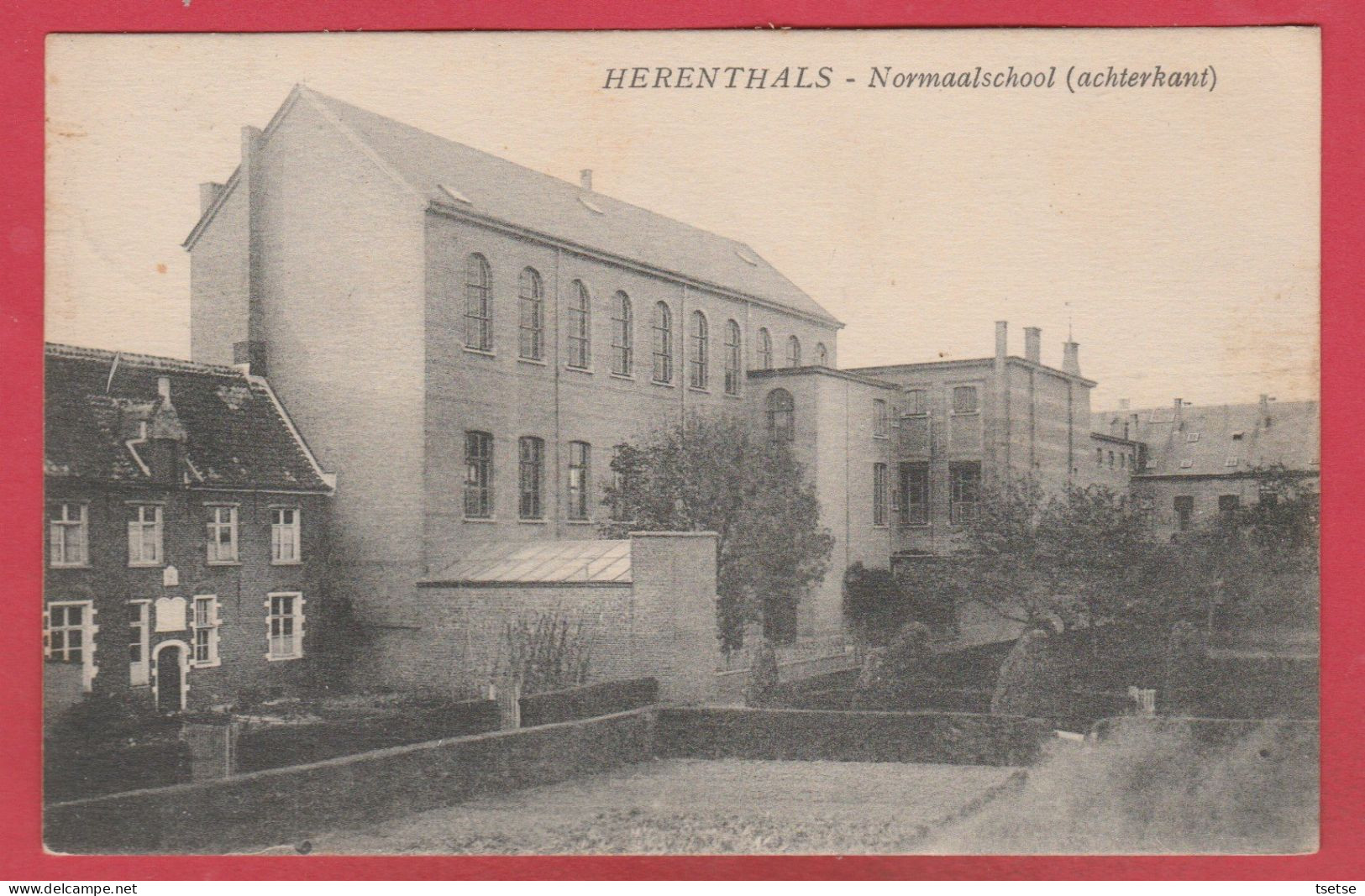 Herentals -  Normaalschool / Achterkant - 1923 ( Verso Zien ) - Herentals