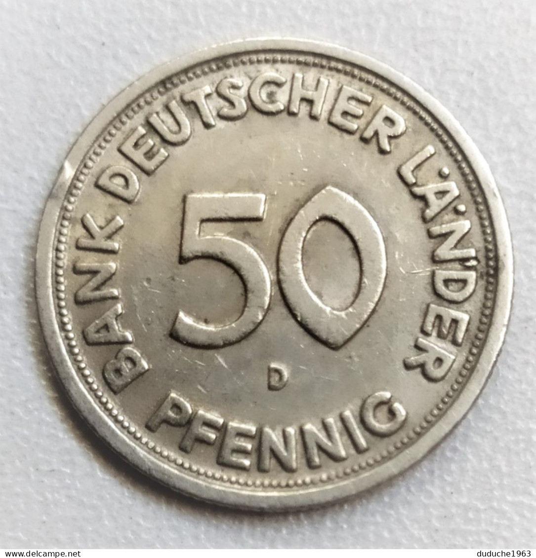 Allemagne. 50 Pfennig 1949 D - 50 Pfennig