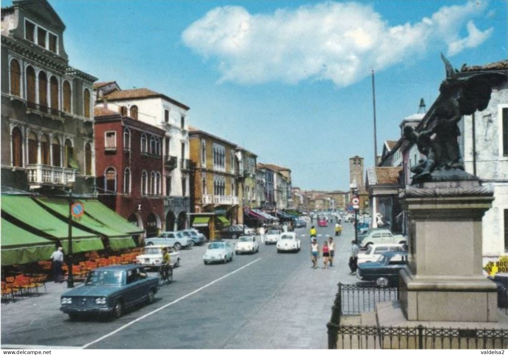 CHIOGGIA - VENEZIA - CORSO DEL POPOLO - AUTO - MONUMENTO - FERRO BATTUTO / WROUGHT IRON / FER FOURGé - 1967 - Chioggia