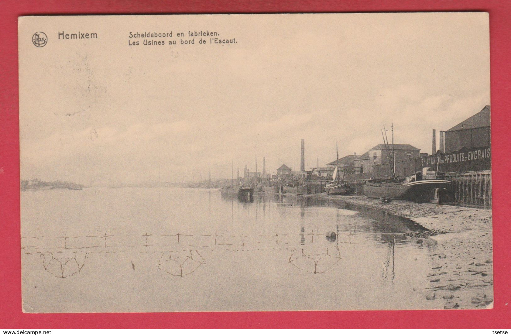 Hemiksem - Scheldeboord En Fabrieken -1914 ( Verso Zien ) - Hemiksem