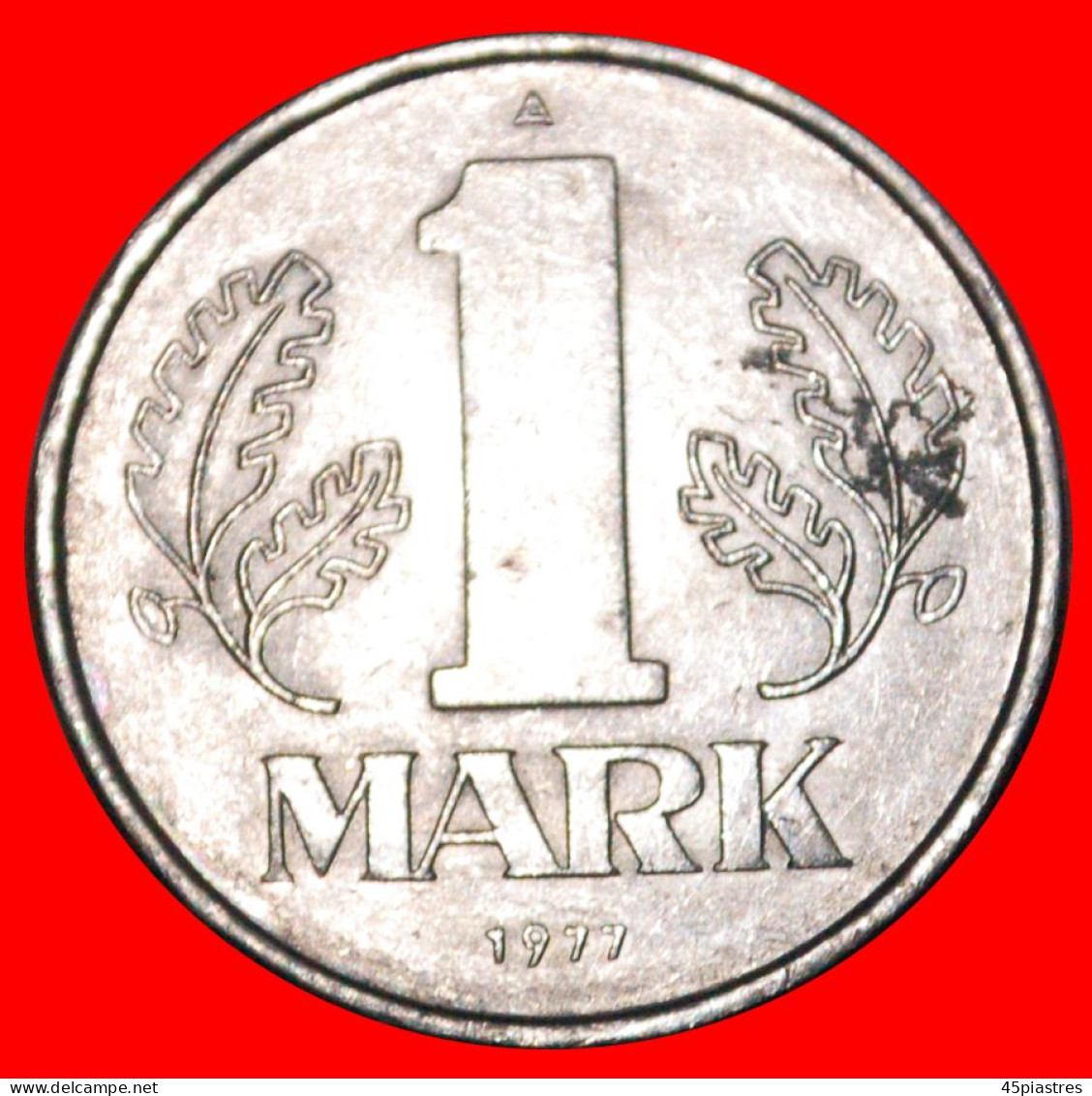 * HAMMER AND COMPASS (1972-1990): GERMANY 1 MARK 1977A! BERLIN! MINT LUSTRE!· LOW START! · NO RESERVE!!! - 1 Marco