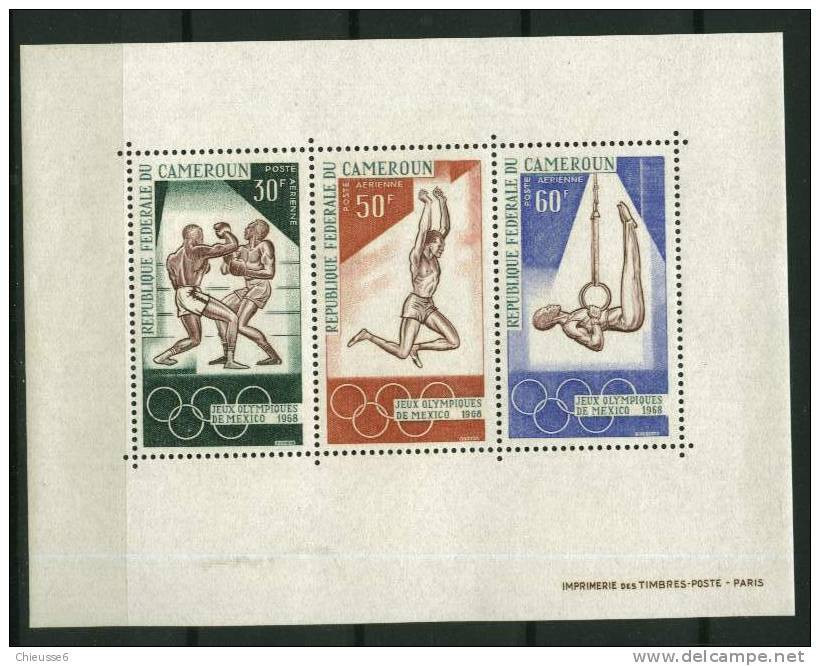 Rep. Cameroun  ** Bloc N° 4 - J.O. De Mexico - Cameroun (1960-...)