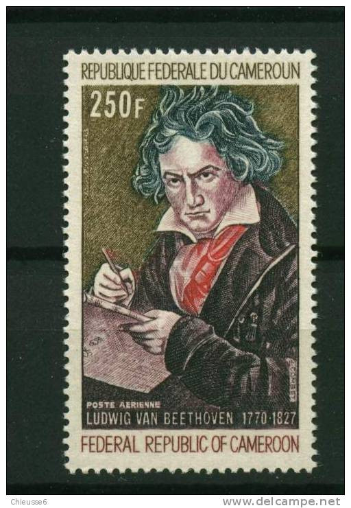 Rep. Cameroun  ** PA N° 168 - Bicentenaire De La Mort De Beethoven - Cameroun (1960-...)