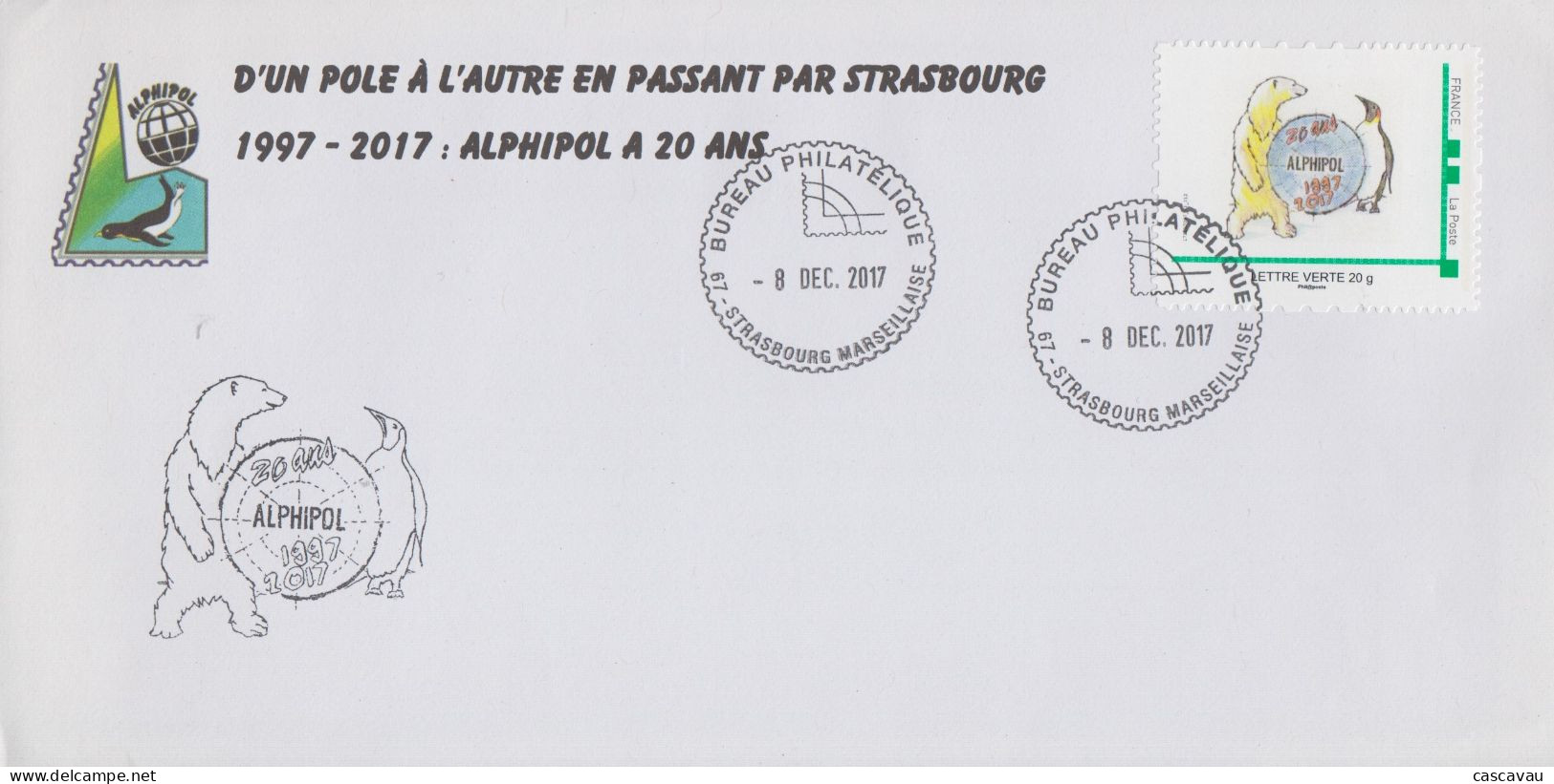 Enveloppe   FRANCE    ARPHIPOL     STRASBOURG    2017 - Andere & Zonder Classificatie