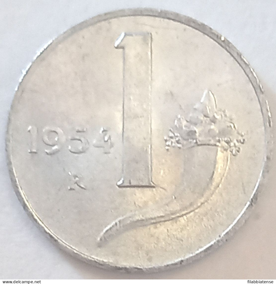 1954 - Italia 1 Lira     ----- - 1 Lire